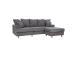 Kulmasohva JAMAICA 260x108/177xK97cm, harmaa