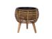 Kukkaruukku WICKER 28x28xH28cm, vaaleanruskea