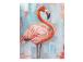 Öljyvärimaalaus 80x100cm, flamingo