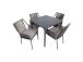 Puutarhakalustesarja CARVES pöytä ja 4 tuolia 21180