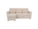Kulmasohva INGA 217x92/160xH92cm, beige samettipintainen, samettinen