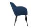 Tuoli EVELIN tummansinistä samettia