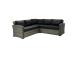 Modulaarinen sohva GENEVA 2-istuttava 132x81xH78, vasen nojatuoli, harmaa
