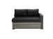 Modulaarinen sohva GENEVA 2-istuttava 132x81xH78cm, oikealla käsinojalla, harmaa