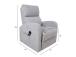 Nojatuoli BARNY electric lift recliner 72x93xH104cm, vaaleanharmaa väri