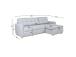 Kulmasohva WAIOLA 226x84/143xH90cm, harmaa