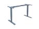 Pöytäjalka ERGO 2-moottorilla, hopeanharmaa