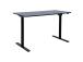 Pöytä ERGO LIGHT 1 moottorilla 120x60xH72,5-117,5cm, musta