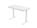 ERGO FIT 1-moottorinen työpöytä 122x62xH73,5-118cm, valkoinen
