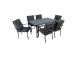 Puutarhakalustesarja BOSLER pöytä ja 6 tuolia