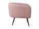 Nojatuoli TUCKER 78x71xH69cm pinkki, polyesterikangas, metalli
