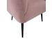 Nojatuoli TUCKER 78x71xH69cm pinkki, polyesterikangas, metalli