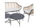 Puutarhakalusteet LUNDE sohva, 2 tuolia ja 2 pöytää