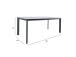 Pöytä BEIDA 180x90xH75cm, harmaa