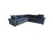 Kulmasohva ja makuualusta DIVI 276x276x102xH84cm, tumman sininen väri