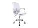 Työtuoli ULTRA 54,5x63xH94-104cm, valkoinen keinonahkainen nahka