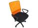 Tietokonetuoli/työtuoli BELINDA, 59x56xH86,5-98,5cm, musta/oranssi, polyesterikangas, muovi
