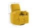 Nojatuoli STINA keinuva ja kääntyvä manuaalinen lepotuoli 83x88xH100cm, keltainen