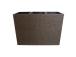 Kukkalaatikko WICKER 110x39xH88cm, tummanruskea