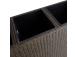 Kukkalaatikko WICKER 110x39xH88cm, tummanruskea