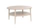 Sohvapöytä LESTER 80x80xH45cm, vaalea puu/beige