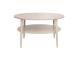 Sohvapöytä LESTER 80x80xH45cm, vaalea puu/beige