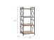 Hylly STUDY 60x40xH139,5cm, tammi