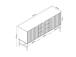 Lipastot HELVE 150x40xH75cm