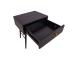 Yöpöytä - sivupöytä LUXEMBURG 45x35xH50cm, musta melamiini