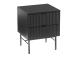Yöpöytä SEQUENCE kahdella laatikolla 45x40xH55cm, musta