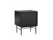 Yöpöytä SEQUENCE kahdella laatikolla 45x40xH55cm, musta