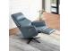 Nojatuoli DAMIANO sähköinen lepotuoli 72x84xH116cm, sinistä nahkaa