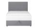 Mannermainen sänky LEVI 120x200cm, patjalla, harmaa, 123x210xH114,5cm