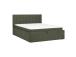 Mannermainen sänky LEENA 160x200cm, patjalla, vihreä, 176x221xH110cm