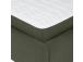 Mannermainen sänky LEENA 160x200cm, patjalla, vihreä, 176x221xH110cm