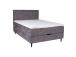 Mannermainen sänky LAARA 140x200cm, grafiitti, 141x208xK119cm