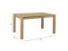 Ruokapöytä CHICAGO NEW 140x90xH76cm, tammi