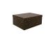 Pahvilaatikko DIANA-5 kannella 29x22xH12,5cm, musta, kultaiset täplät