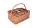 Piknik-kori GINO 4:lle 46x33xH22/40cm, kahvallinen