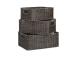 Kori BASILE 37x27xH15cm, tummanruskea