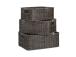 Kori BASILE 34x24xH13,5cm, tummanruskea