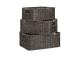 Kori BASILE 31x21xH12cm, tummanruskea