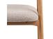 Tuoli ADDI kahvoilla, beige, 56x54xH75,5cm, solkikangas, solkikangas
