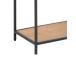 Hylly SEAFORD 77x35xH185cm, tammi, huonekalulevy, metalli