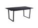 Ruokapöytä AMBLE 160x90xH74cm, musta, melamiini, metallia