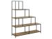 Hylly SEAFORD 135x35xH150cm, luonnonväri, jauhemaalattua metallia