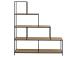 Hylly SEAFORD 135x35xH150cm, luonnonväri, jauhemaalattua metallia