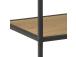 Hylly SEAFORD 135x35xH150cm, luonnonväri, jauhemaalattua metallia