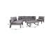 Puutarhakalusteet FLUFFY modulaarinen sohva ja pöytä, harmaa