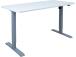 Säädettävä pöytä ERGO 1 moottorilla 140x70xH71-121cm, valkoinen, melamiinilevy